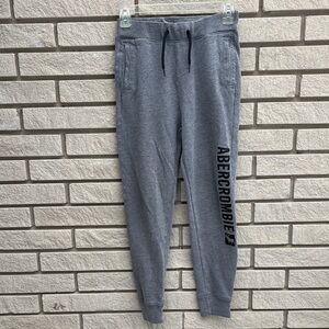 abercrombie kids Gray Logo Sweatpants 11/12